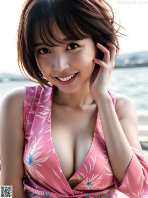 A woman in a black bra and panties sitting on a table.