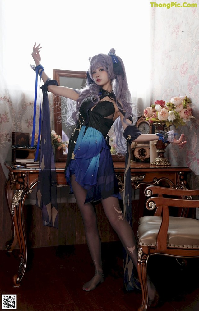 Cosplay 橙子喵酱 Chengzimiaoj 刻晴 Keqing No.3a8abf