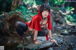 Mimmi 밈미, [DJAWA] Naughty Red Hiring Hood Set.01